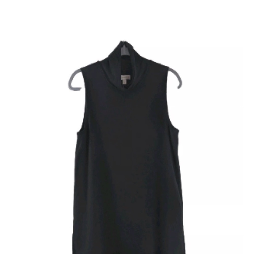 Garnet Hill Elegant Black Sleeveless Tunic